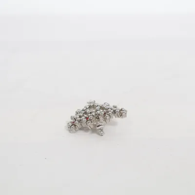 Brooch (Silver, Multicolored) Unknown metal