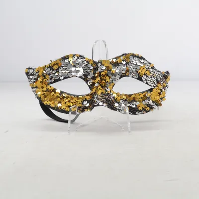 Maskeradmask (Guldfärgad, Silverfärgad, Flerfärgad)