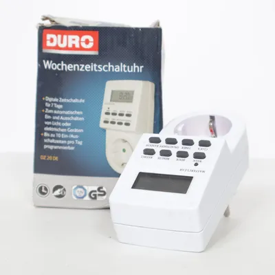 Schakelklok (Wit) van Duro