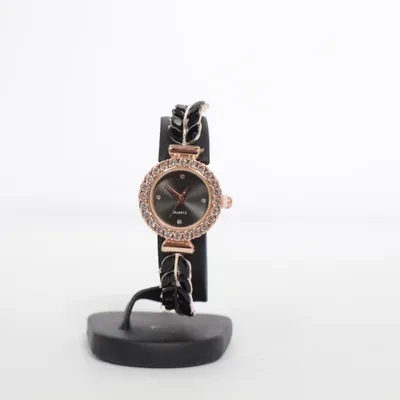 Armbandsur (Guldfärgad, Svart)