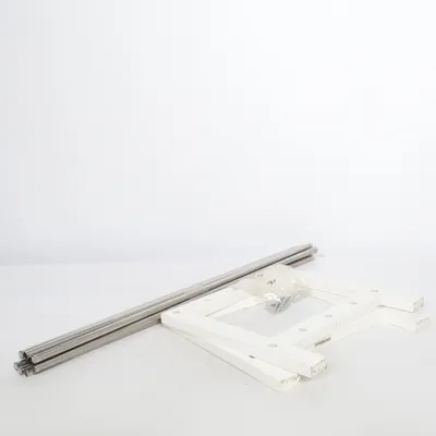 Étagère à chaussures (Blanc, Argent) de Rusta Home