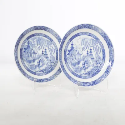 Petite assiette (Bleu, Blanc)