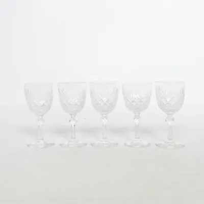 Snapsglas (Kristallglas med slipat mönster )