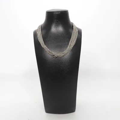 Necklace (Gray) from Italy Silver