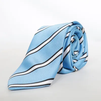 Tie (Blue, White) from Dressmann Silk