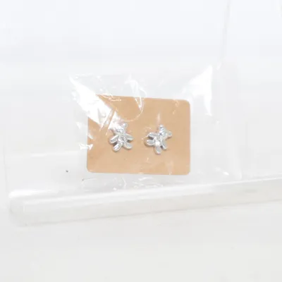 Earrings (Silver) Plastic