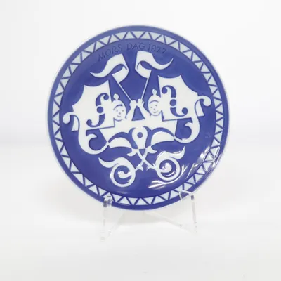 Muurplaat (Wit, Blauw) van Royal Copenhagen