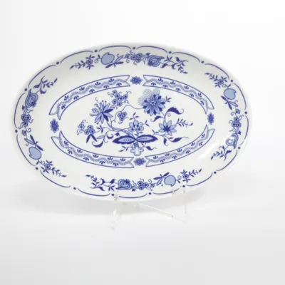 Serveringsfad (Blue Onion) fra Graf von Henneberg