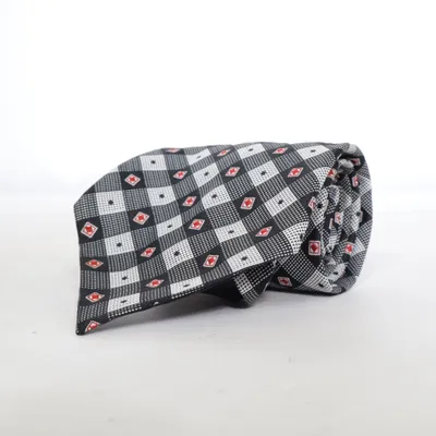 Krawatte (Schwarz, Weiß, Rot) von Gulins