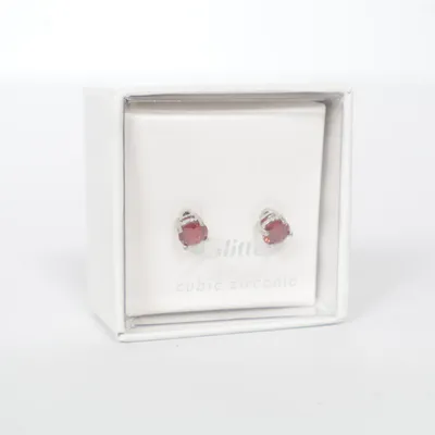 Oorbellen (Rood, Grijs) van Glitter Onbekend materiaal