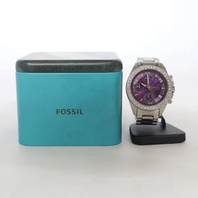 Armbandsur (Lila, Silverfärgad) från Fossil