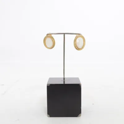 Ohrringe (Gold, Weiß) Edelstahl