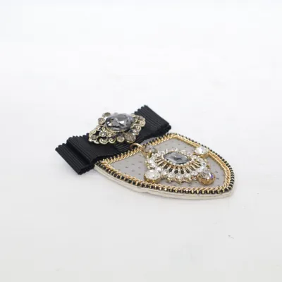Broche (Zwart, Grijs, Goud) Onbekend materiaal