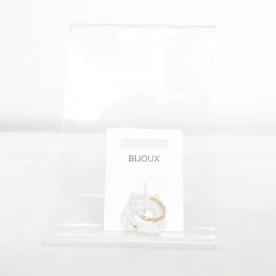 Ring (Hvid, Guld) fra Bijoux Ukendt metal