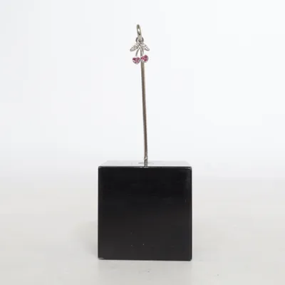 Pendant (Silver, Pink) Unknown metal