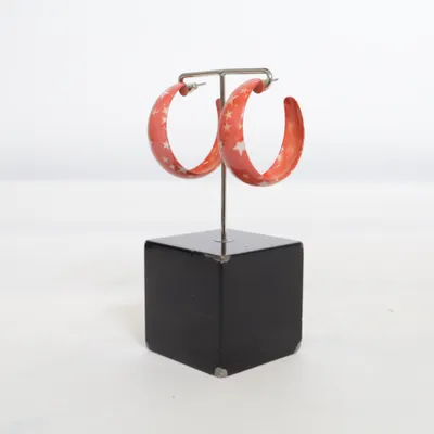Oorbellen (Rood) Onbekend materiaal