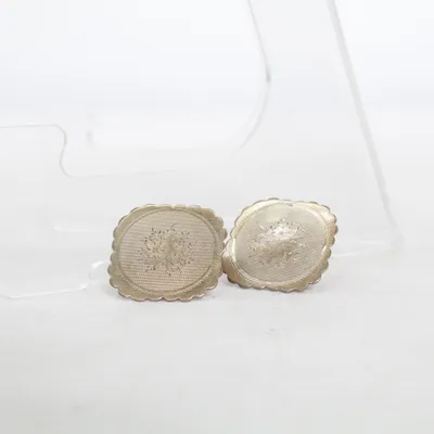 Manschettknappar (Silverfärgad) Okänd metall