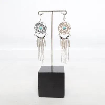 Earrings (Silver, Turquoise) from Accessories Unknown metal