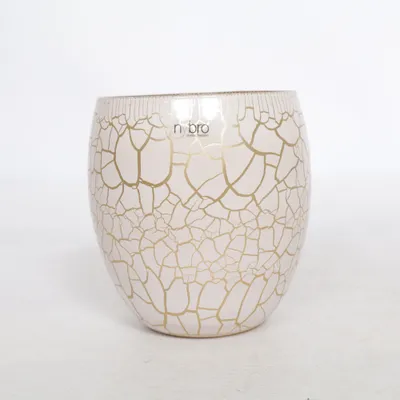 Lyslygte (Beige) fra Nybro Crystal Sweden