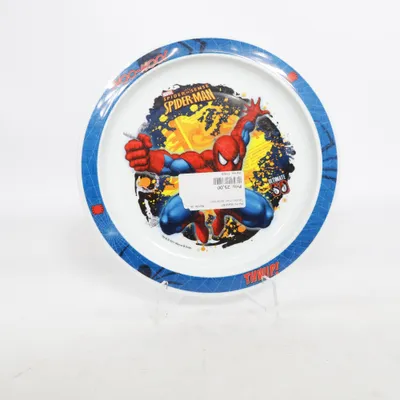 Plate (Blue, Multicolored) from Marvel Spiderman