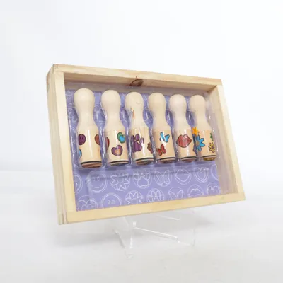 Rubber stamp (Wooden Stamp Set) from Melissa & Doug