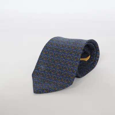Stropdas (Blauw, Meerkleurig) van Salvatore Ferragamo