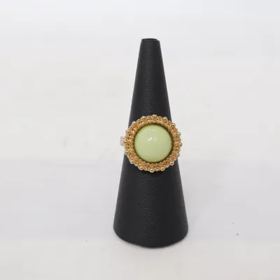 Ring (Gold, Green) Unknown metal