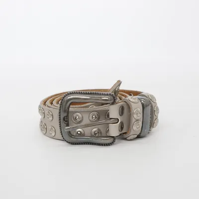 Bälte (Grå, Silverfärgad) från Die Liga Skinn