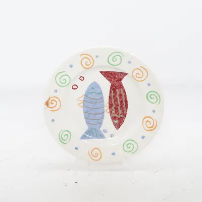 Assiette (Blanc, Multicolore)