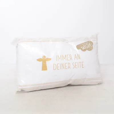 Pude (Hvid, Guld) fra Vida Vida Bomuld, Polyester