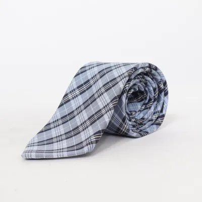 Cravate (Bleu, Noir, Blanc) de Strokesman's Soie