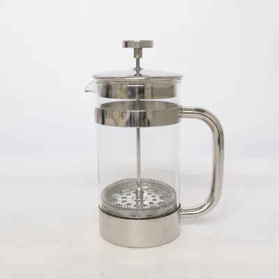 Kaffepress (Silverfärgad, Transparent)