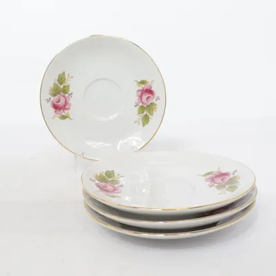 Petite assiette (Blanc, Rose, Vert) de Winterling