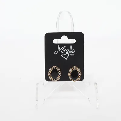 Earrings (Black, Gold) from Mirelle Design Unknown metal