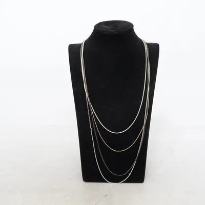 Halsband (Silverfärgad, Guldfärgad, Svart) från Dansk Smykkekunst Okänd metall