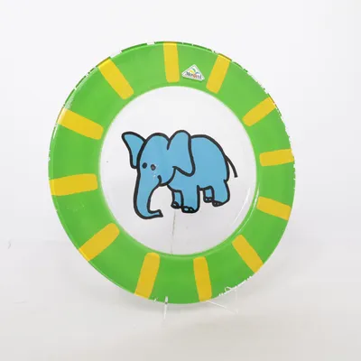 Plate (Green, Yellow, Multicolored) from Montana