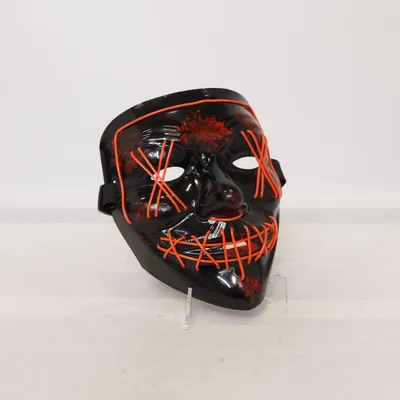 Maskeradmask (Svart, Röd)