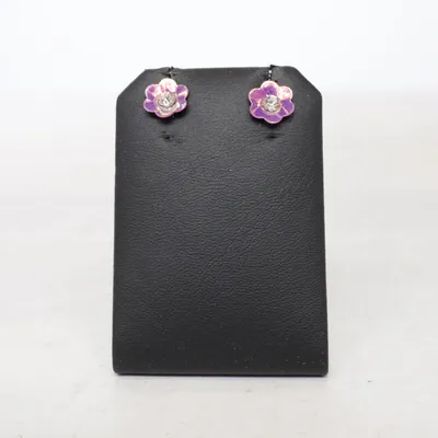 Örhängen (Lila, Rosa) Okänd metall