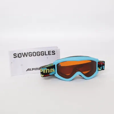 Skibril (Blauw, Oranje) van Alpina
