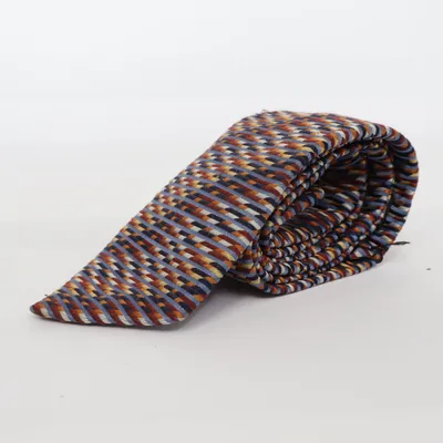Stropdas (Blauw, Bruin, Meerkleurig) van Christensen Zijde