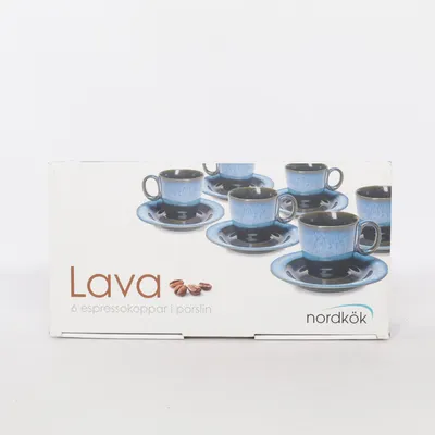 Espresso cup (Black, Blue) from Nordkök