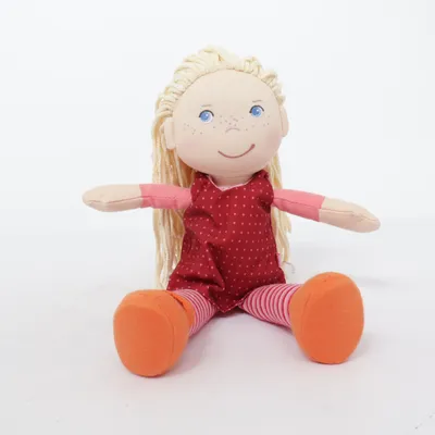Doll (Red, Pink, Orange) from Haba Cotton, Elastane, Polyester