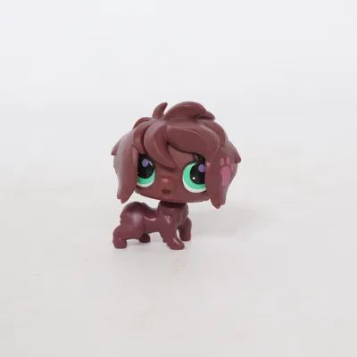 Toy figurine (Brown, Green, Purple) from Littlest Pet Shop