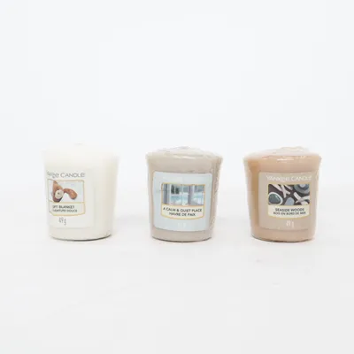 Doftljus (Grå, Brun, Vit) från Yankee Candle
