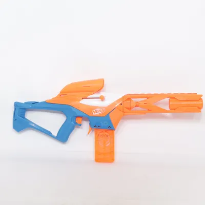 Toy gun (Orange, Blue, White) from Nerf