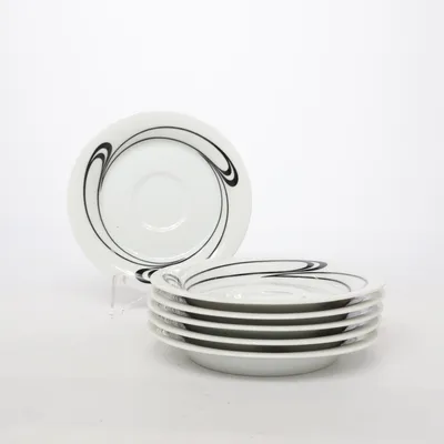 Small plate (White, Black) from Fürstenberg