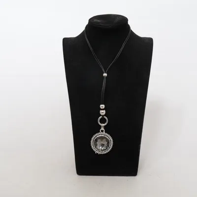 Necklace (Black, Silver) from OCK Unknown metal