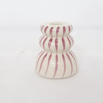 Candle holder (Beige, Purple) from Bloomingville