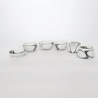 Tableware (White, Black) from Fürstenberg