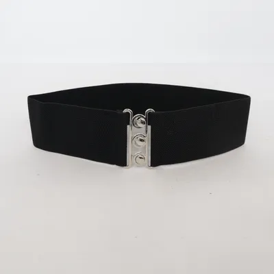 Waist belt (Black) from Hell Bunny Elastane, Polyester